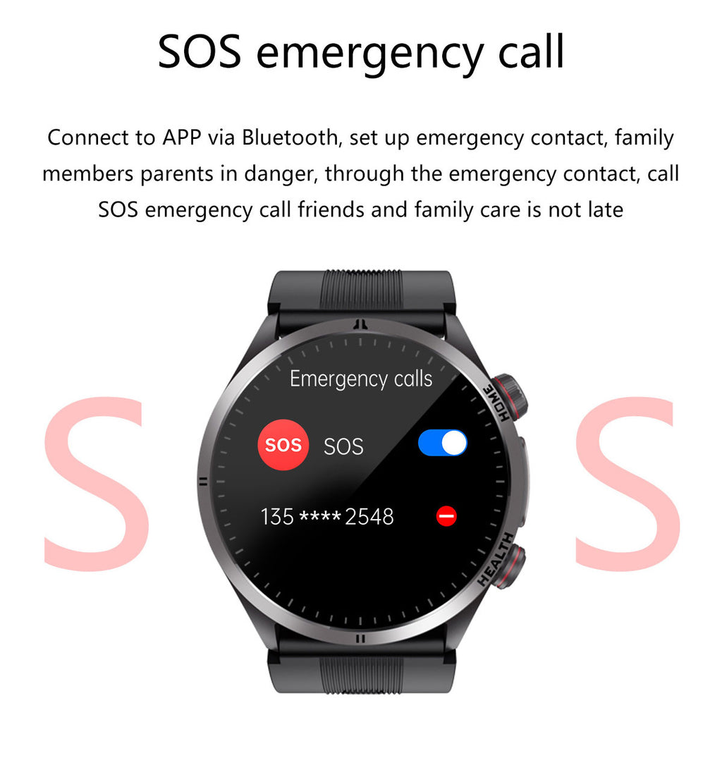 W8 Air-Pump Wellness Watch with ECG