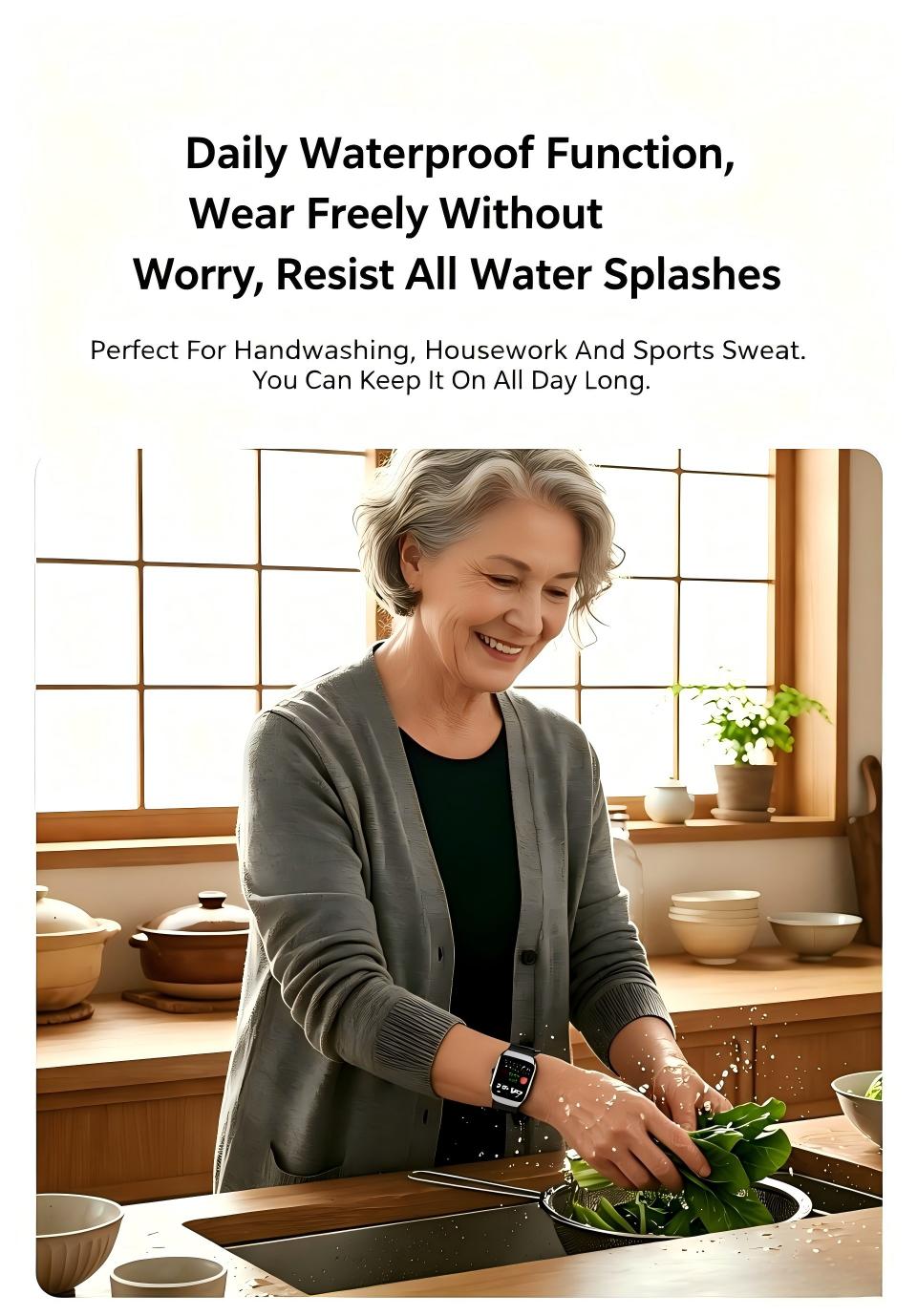 W9S Air-Pump Wellness Watch with ECG